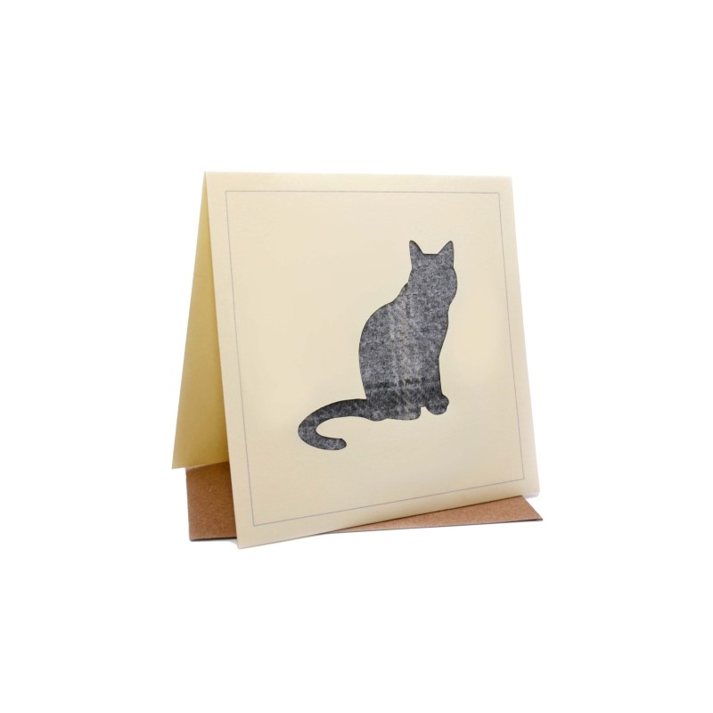Cat Country Tweed Greeting Card