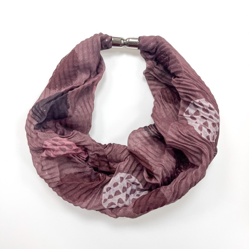 Abstract Woodland Spot Magnetic Scarf