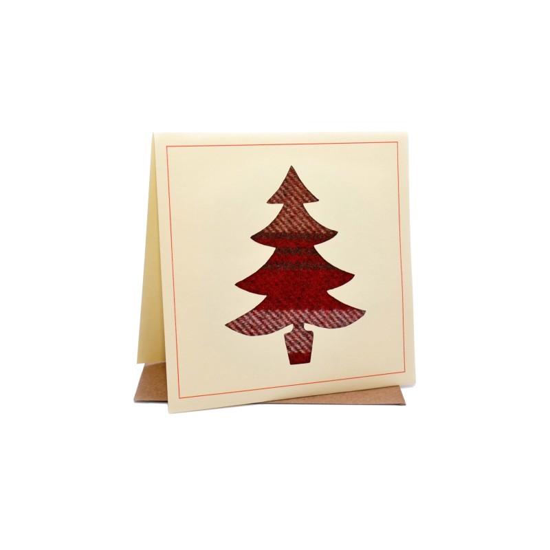 Christmas Tree Country Tweed Card