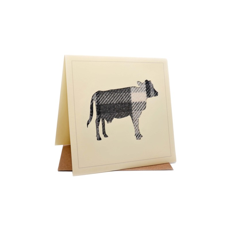Cow Country Tweed Greeting Card