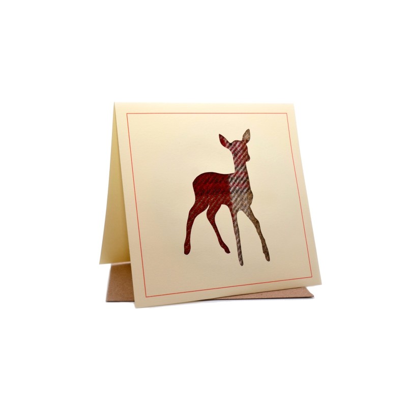 Deer Country Tweed Greeting Card