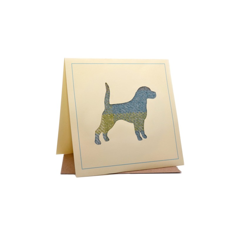 Dog Country Tweed Greeting Card