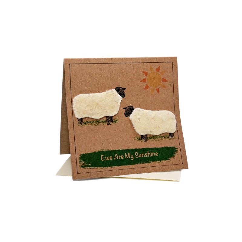 Ewe Are My Sunshine Sheep Greeting Card