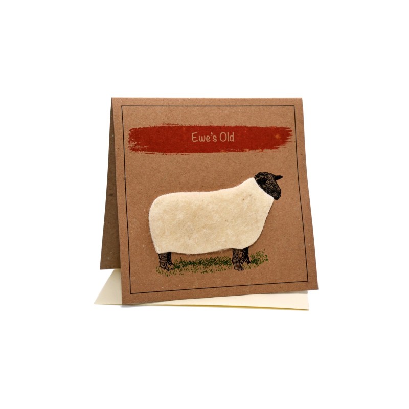 Ewe's Old Sheep Birthday Card