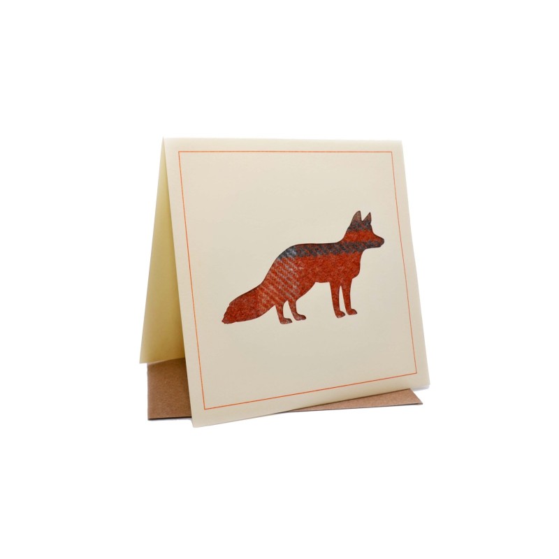 Fox Country Tweed Greeting Card
