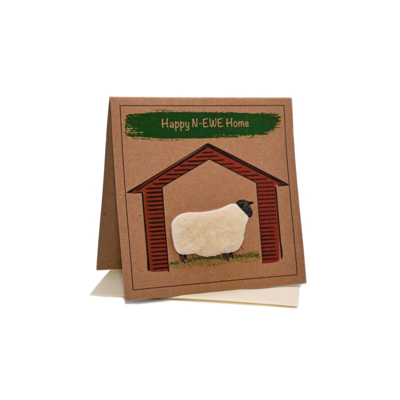 Happy N-Ewe Home Sheep Greeting Card