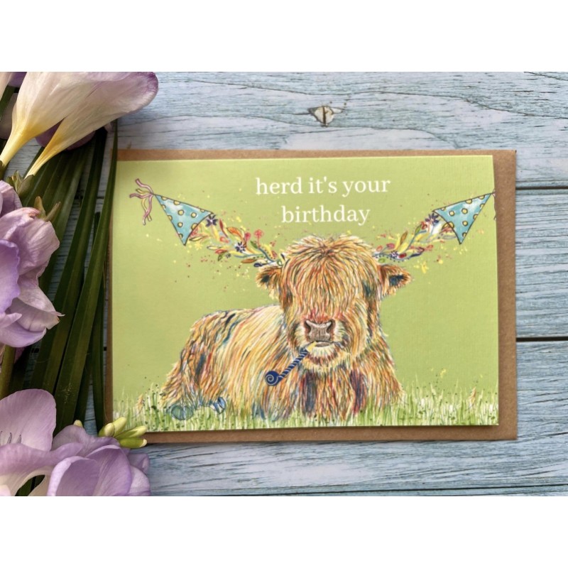 Herd It's Your Birthday Greetings Card