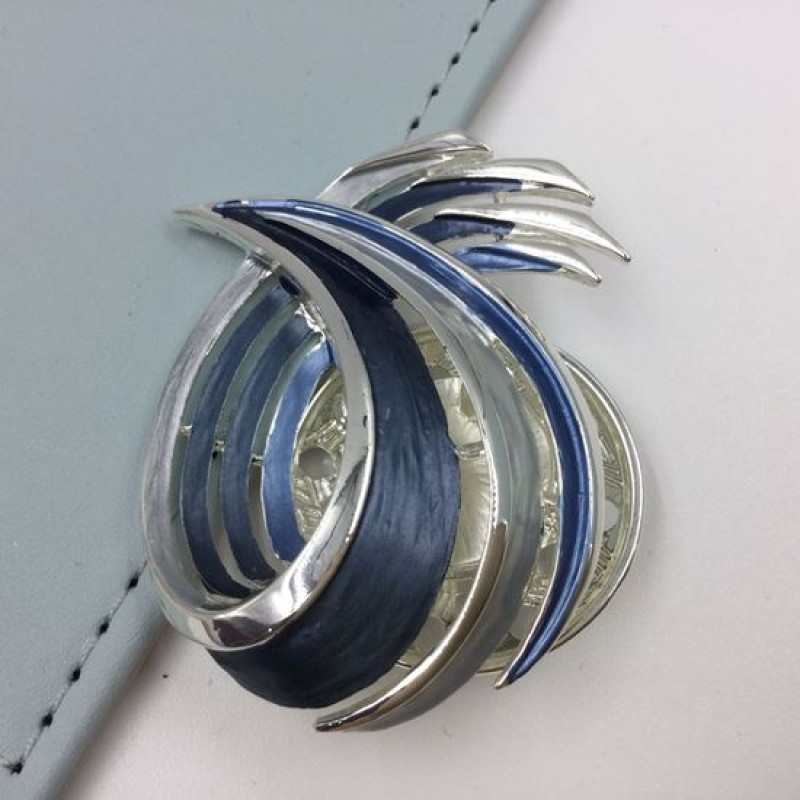 Magnetic Abstract Wave Brooch