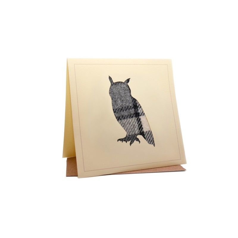 Owl Country Tweed Greeting Card