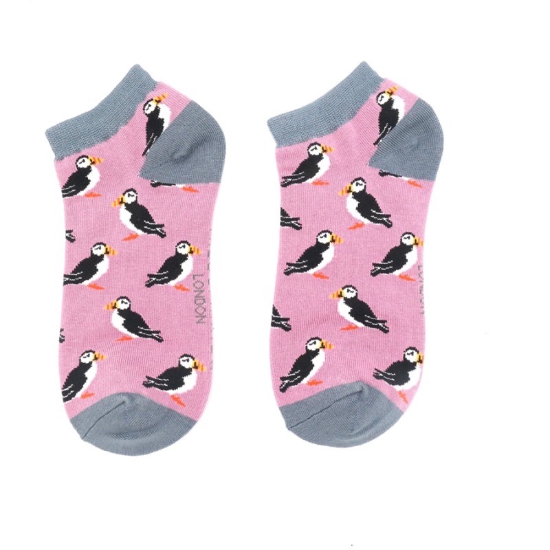 Puffins Bamboo Ankle Trainer Socks