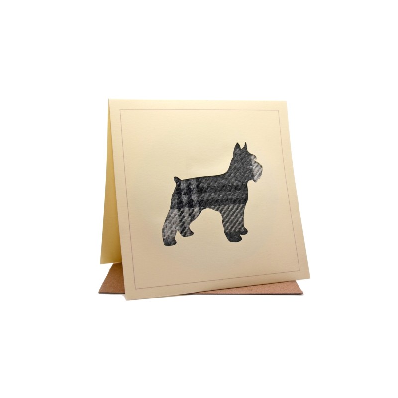 Scotty Dog Country Tweed Greeting Card