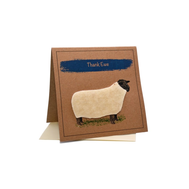 Thank Ewe Sheep Greeting Card