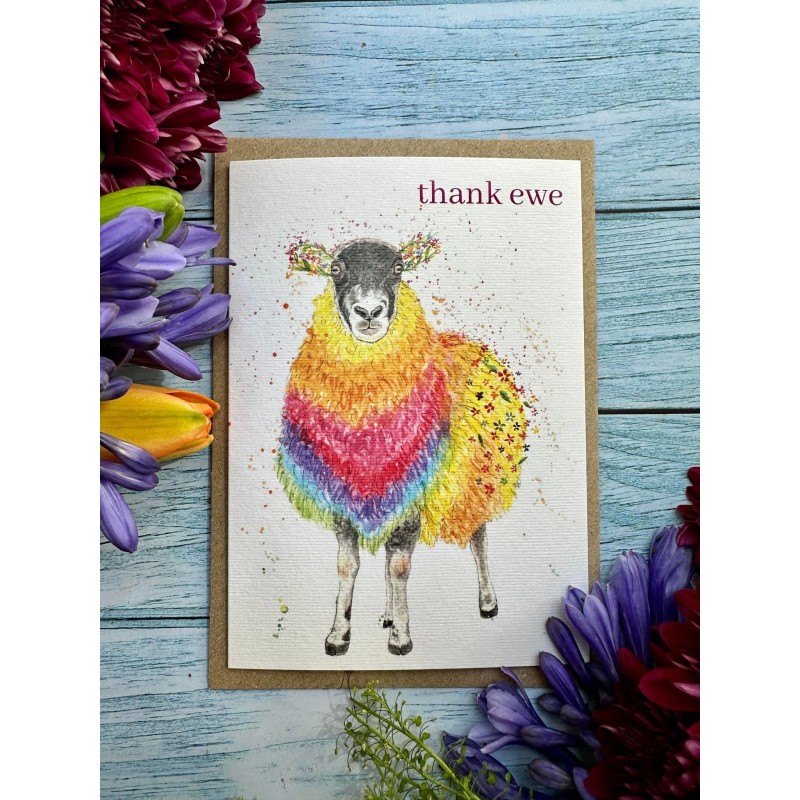 Thank Ewe Greetings Card