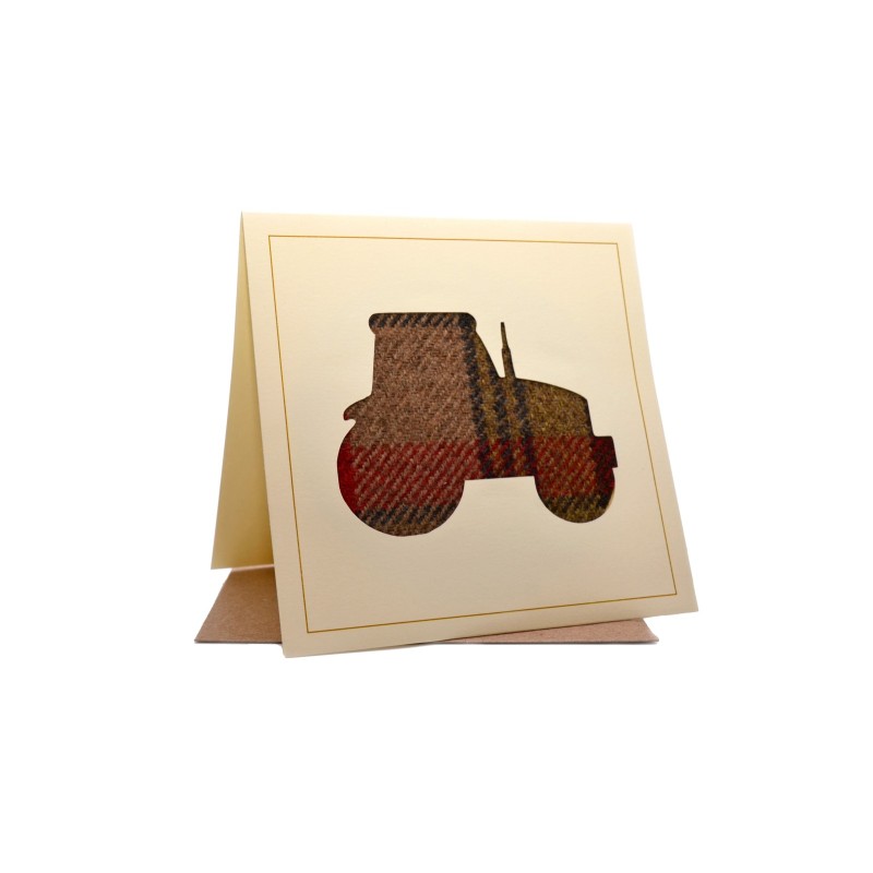 Tractor Country Tweed Greeting Card