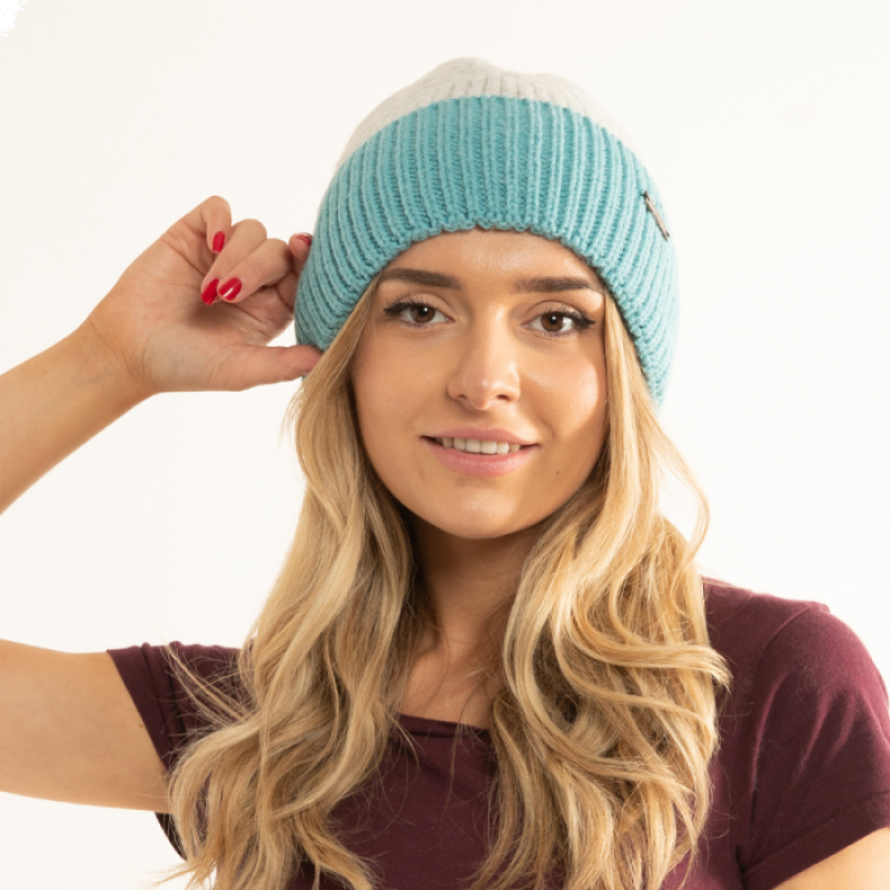 Two Tone Beanie Hat