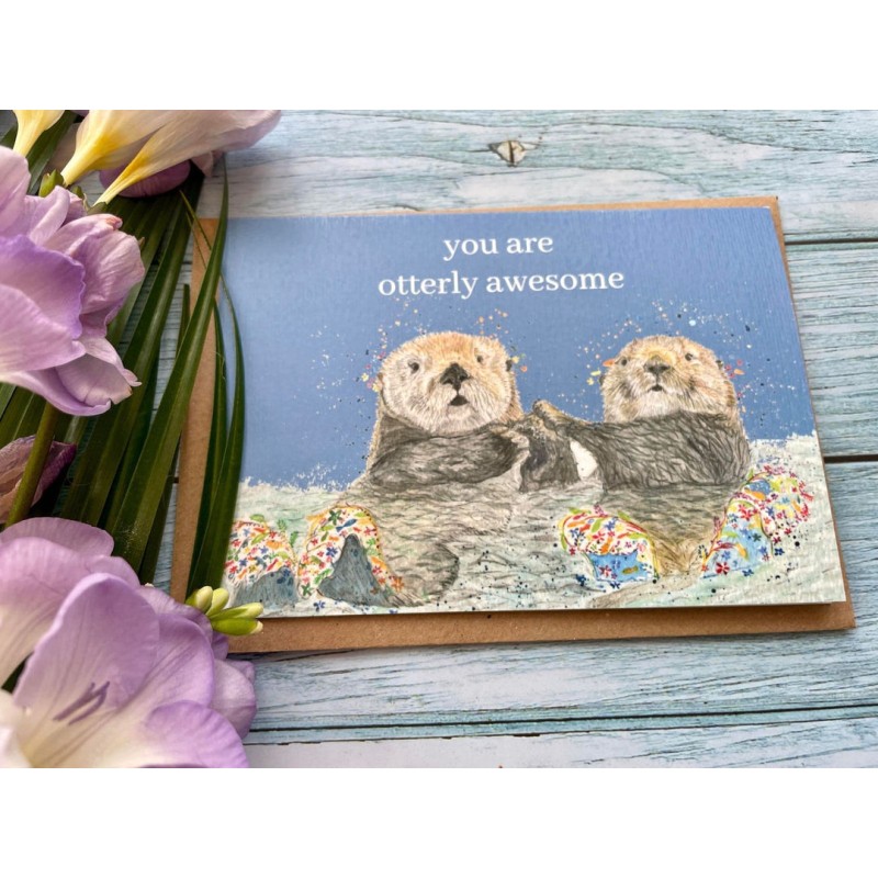 You Are Otterly Awesome Greetings Card