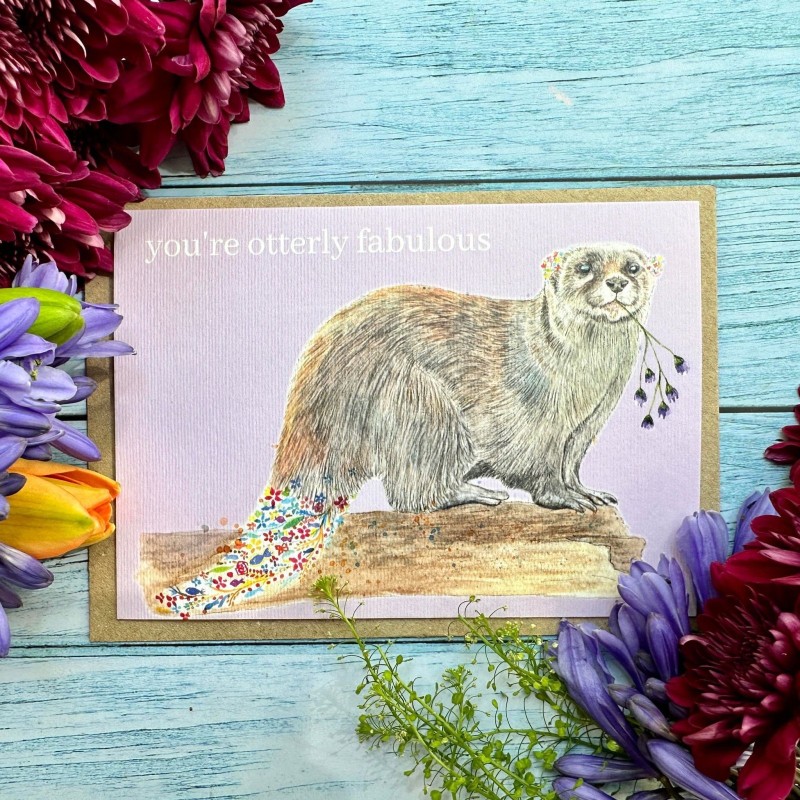You're Otterly Fabulous Greetings Card