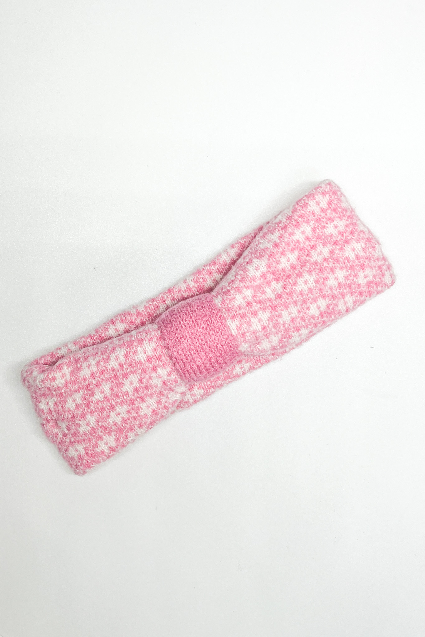 WOACHR0011 - Pink Fairisle Knitted Headband