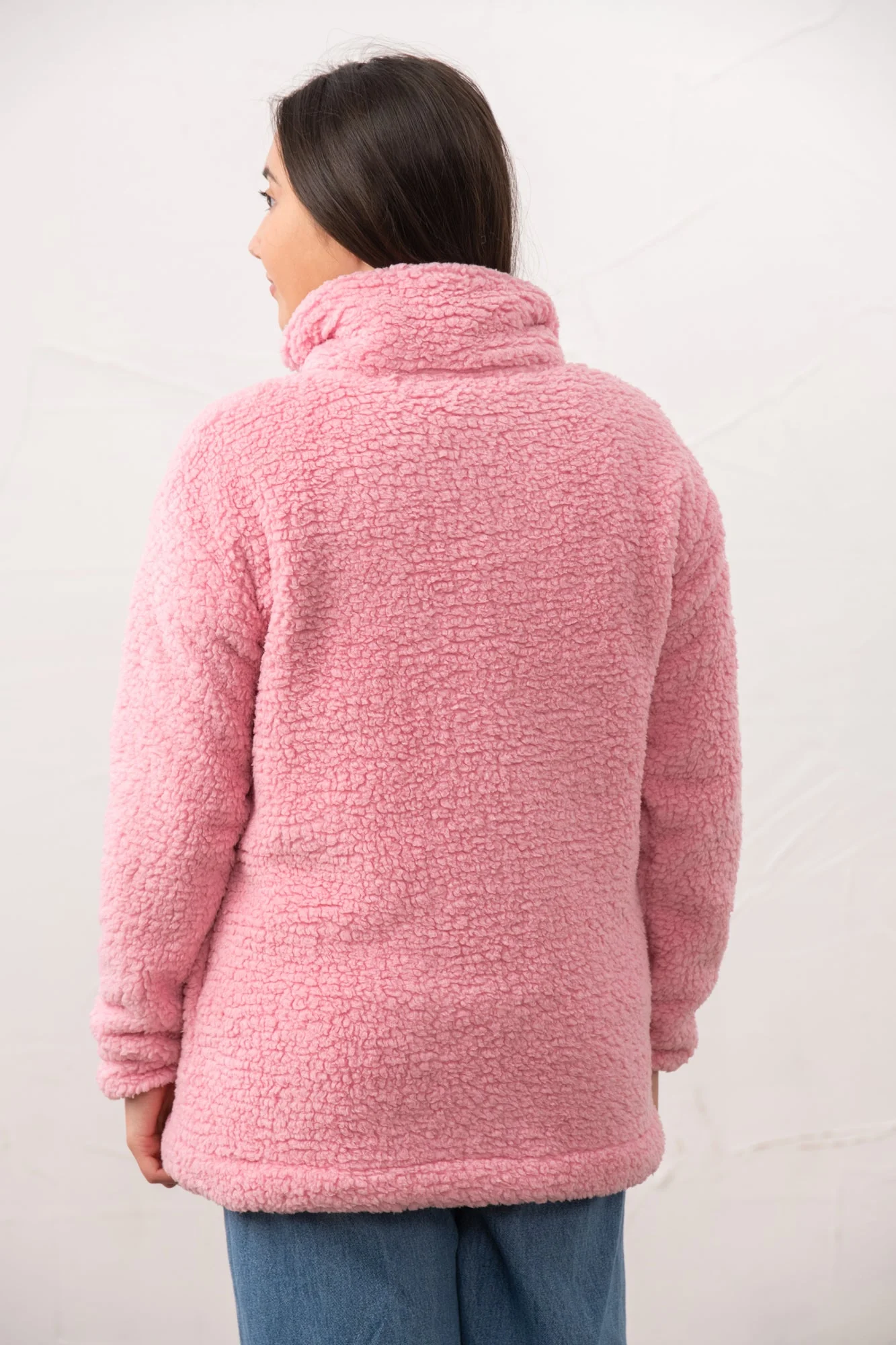 WOCLJU0024 - Pink 4 Lighthouse Bay Half Zip Fleece