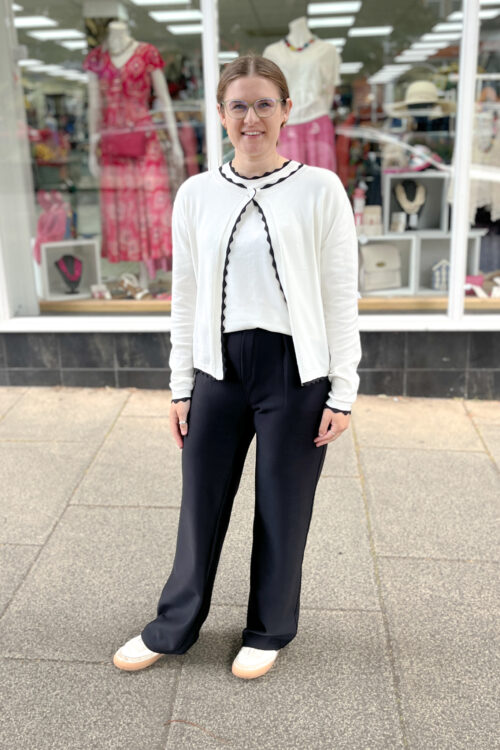 Stretchy Thick Wide Leg Trousers