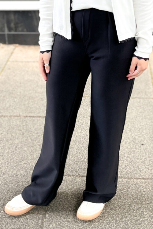 Stretchy Thick Wide Leg Trousers