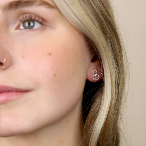 Labrador Puppy Dog Stud Earrings