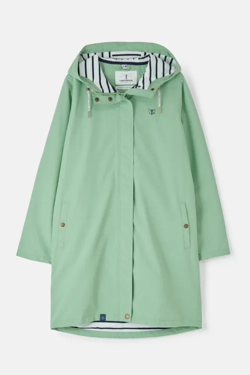 Lighthouse-long-beachcomber-jacket - Sage