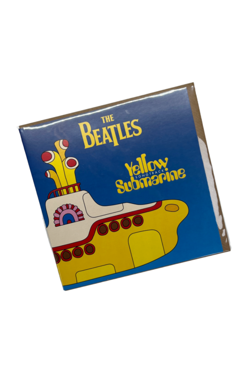 Celebrate a classic with this vibrant Beatles Yellow Submarine square greetings card. Featuring iconic artwork, it’s perfect for fans and ideal for birthdays, thank-yous, or just sending a cheerful note.