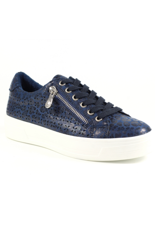 Lunar Charm Leopard Print Platform Trainers