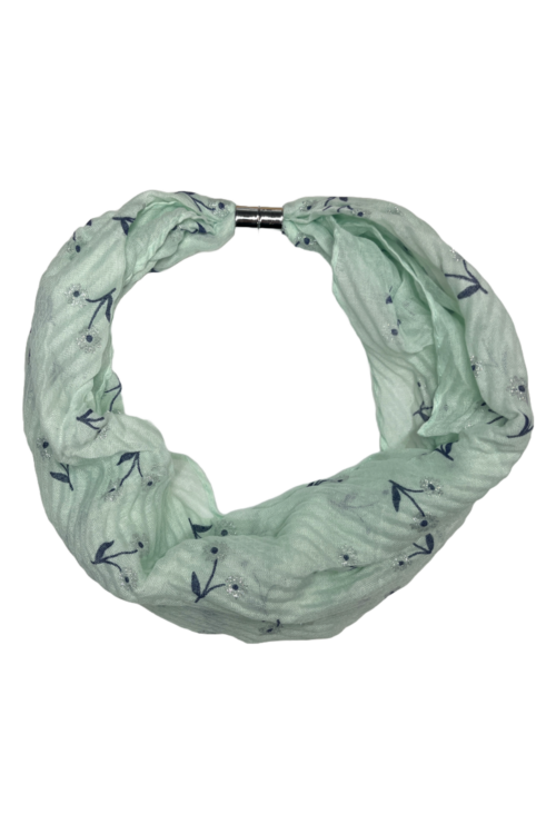Sparkly Flower Magnetic Scarf