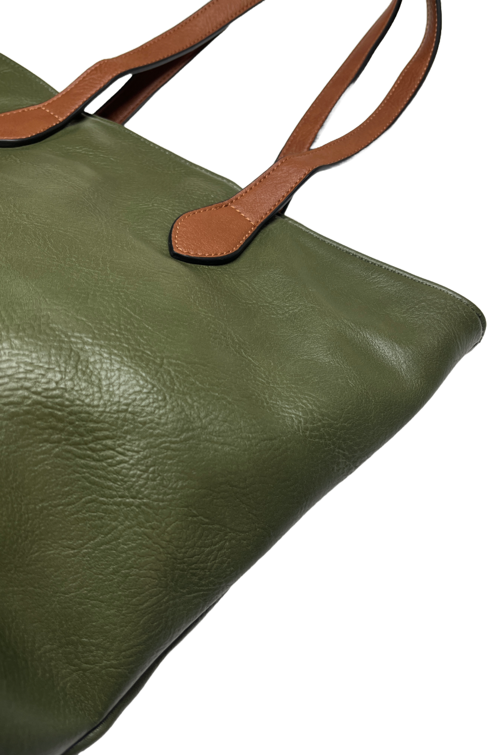 Faux Leather Tote Bag