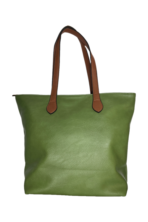 Faux Leather Tote Bag
