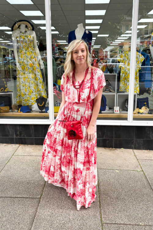 Tropical Pattern Maxi Dress