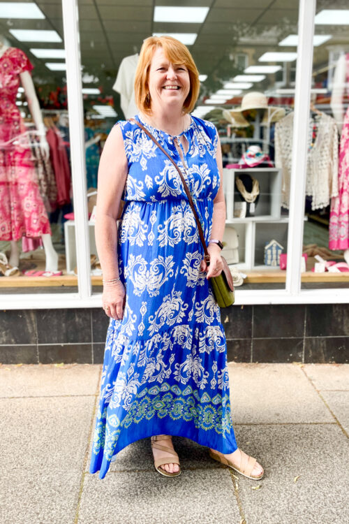 Sleeveless Maxi Coronation Dress