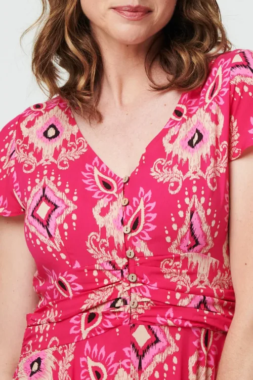 Stella Morgan Paisley Print Maxi Dress
