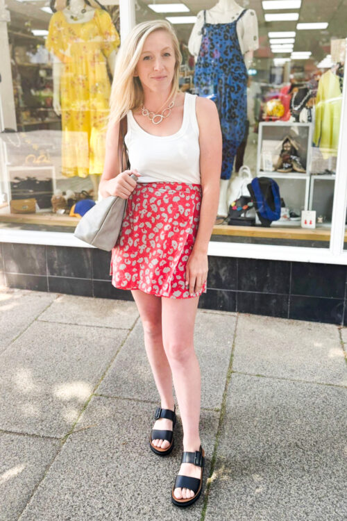 Crocus Abstract Pattern Skort