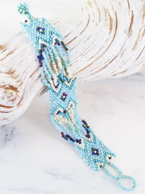 Beaded Band Wrap Bracelet
