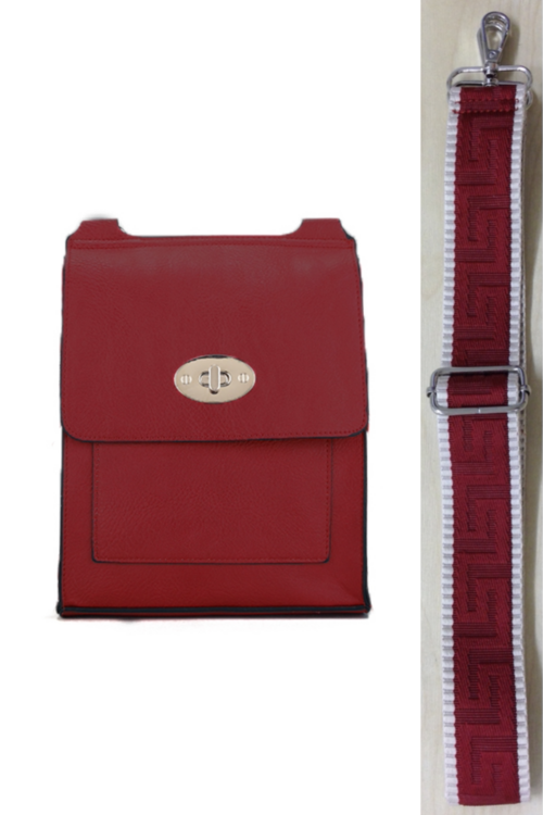 Small Oval Clasp Crossbody Handbag