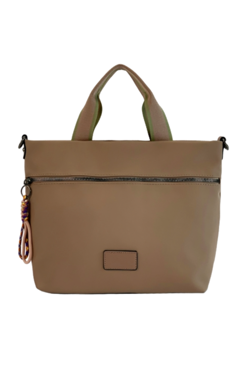 Wipeable Two Tone Rope Handle Bag