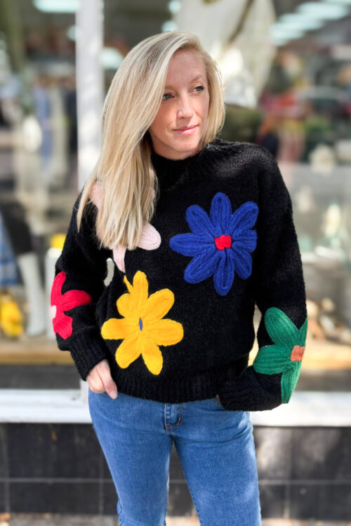 Large Daisy Print Jumper