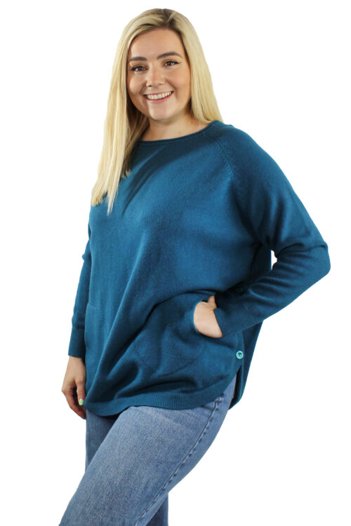 Round Neck Button Side Jumper