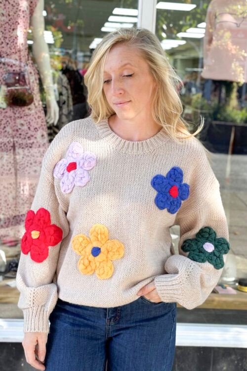 Medium Flower Print Jumper