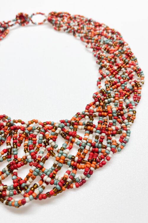 Mini Bead Plaited Collar Necklace