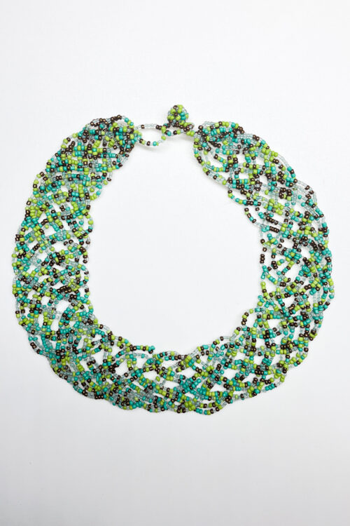 Mini Bead Plaited Collar Necklace