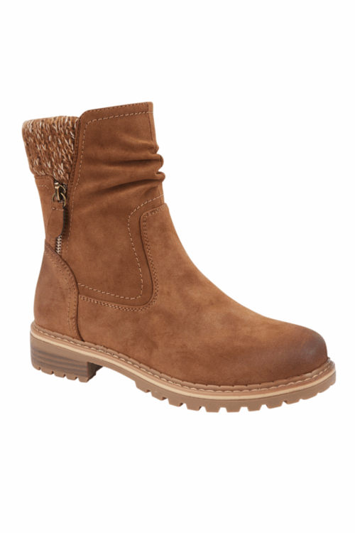 Faux Suede Ankle Boots