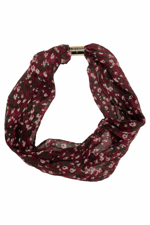 Autumnal Ditsy Floral Magnetic Scarf
