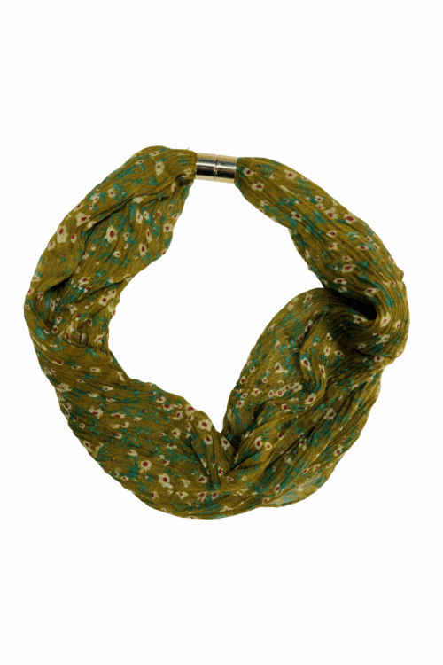Autumnal Ditsy Floral Magnetic Scarf