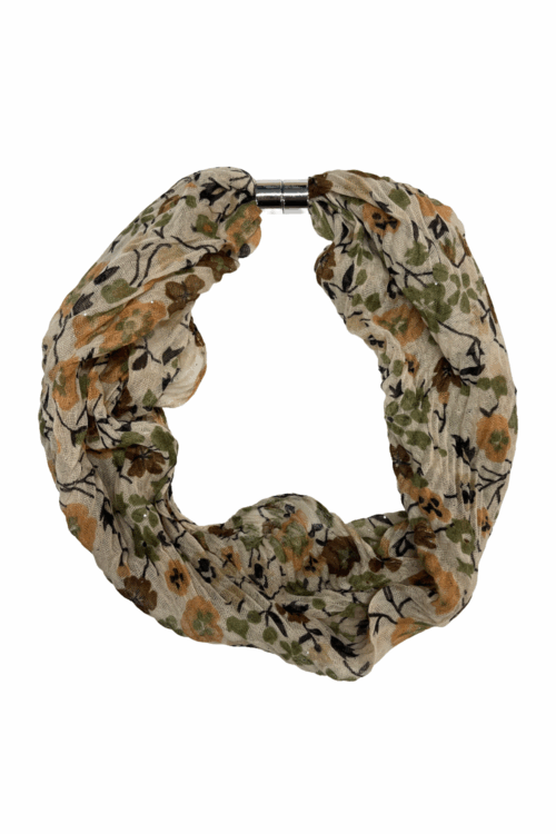 Vintage Floral Magnetic Scarf