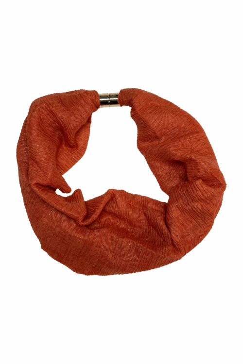 Subtle Flower Print Shimmer Magnetic Scarf