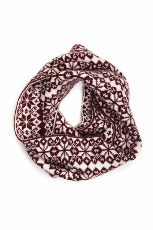 Scandi Fairisle Snood Scarf